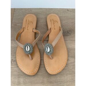 Skemo Women's Coquille Flat Sandal Flip Flop Size‎ 7